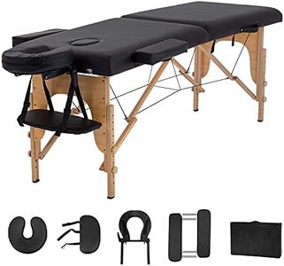 ACi Massage Table Massage Bed Spa Bed 73” Long 2 Folding Portable Massage Table W/Carry Case Heigh Adjustable Salon Bed Face Cradle Bed