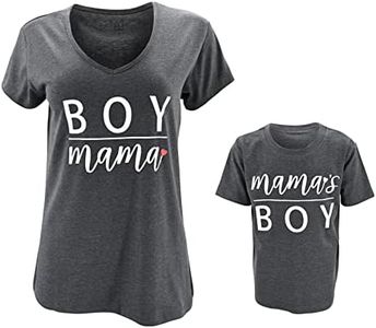 Monster Matching Mommy and Me Outfits Mom Daughter Shirts Mothers Day Outfits Mama Mini Clothing (4Y, Gray)