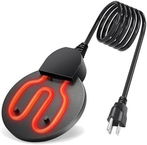 cazanu Chicken Water Heater with Thermostatic Control, Aluminum De-Icer for Bird Bath, Winter Livestock Poultry, Full Coverage Design (500 Watt)