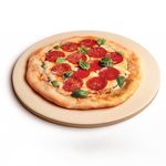 Pizza Stone for Best Crispy Crust Pizza, The Only Stoneware with Thermarite (Engineered Tuff Cordierite). Durable, Certified Safe, Ovens & Grills 16 Round, Bonus Recipe Ebook & Free Scraper