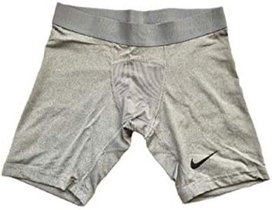 Nike Youth Team Pro Compression Shorts (Carbon Heather/Black, Youth Medium)