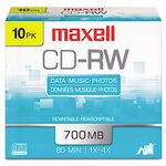 Maxell 10-Pack 700MB 80 Minute CDRW Case 630011