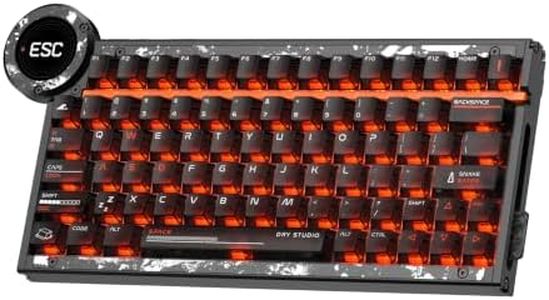 DRY STUDIO Battleye R2 Magnetic Switch Wired Gaming Keyboard, 74.5 RT 0.001 Rapid Trigger, 0.1ms Latency, 8K Polling, 0.97s 4 Mode Rapid Switch, 1.7" LCD Tactical Display, Aluminum Body, RGB, Carbon