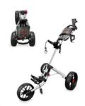 Caddytek Caddylite 15.3 V2-Deluxe Quad-Fold Golf Push Cart Version 2, Silver, One Size