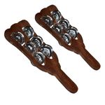 ANTLANTIC CREATIO Wooden Hand Taal Khartal Kartal Khadtal Indian Musical Instrument KHartaal Professional Jhika Set of 2 Pc.