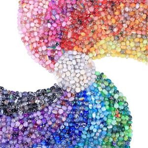 AIPRIDY 260 Pieces European Beads Bulk Glass Beads Rhinestones Lampwork Beads for Jewelry Making,with Large Hole Beads Spacer Beads for DIY Craft Earring Bracelet Necklace Making (25 Style)
