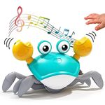 BELOXY Crawling Crab Baby Musical Kids Toy with LED Lights & Rechargeable Battery | Interactive Early Learning and Entertainment Toys for Kids Toddlers & Infants | Tummy Time Dancing Toys