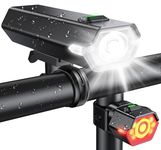 Oldowl Upgraded Bike Lights Super Bright, 4+6 Modes Rechargeable Bike Lights Front and Back with Side Lights, 360°Rotatable Bike Headlight, IP65 Waterproof Bicycle TailLight, Kids' Bike Accessories