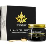 Shilajit Resin 50 Grams Stronglife Gold Grade Himalayan Shilajit | Natural Source of Fulvic Acid & 85+ Minerals for Energy Stamina Immune System | UK Lab Certified