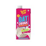 Yogabar Oat Milk Unsweetened 1L | Barista Approved | Fortified with Vitamin B, D & Calcium |Dairy & Lactose Free Milk | No Added Sugar | Vegan Plant-Based Oat Beverage for Coffee & Smoothies | Zero Cholesterol