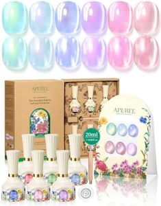 APUREE Clinically Proven HEMA Free Cat Eye Gel Nail Polish Set Aqua Aura