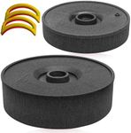 FazCo Tortilla Warmer Container, Plastic Tortilla Holder with Lid, Taco Warmer, Roti Chapati Pancake Keeper - 9" & 7" Black Storage Container - Microwave Safe - Includes Taco Holders