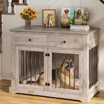 PUKAMI 44inch Dog Crate Furniture w