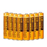 8 Pack HHR-55AAABU NI-MH Rechargeable Battery for Panasonic 1.2V 550mAh AAA Battery for Cordless Phones