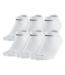 Nike Mens Dri-Fit Cushioned Low-Cut Socks White L