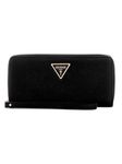 GUESS Black Textured Laurel Large Zip Around Wallets