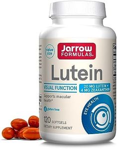 Jarrow Formulas Lutein 20 mg With Zeaxanthin, Dietary Supplement for Visual Function and Macular Health Support, 120 Softgels, 120 Day Supply