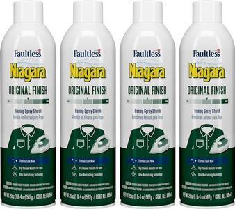 Niagara Original Spray Starch (4-pack, 20 oz) - Niagara Starch Spray Iron Aid: Non-Flaky/Clogging | Durafresh Scent - Original Hold Iron Out Spray - Iron Spray Pack for Clothes & Fabrics…