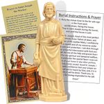 Tarrapu St Joseph Statue for Selling Homes: Set with Instruction Cards and Prayer: St Joseph Statue to Sell Home, Saint Joseph Statue 3 Inches, Complete Set