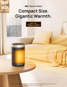 Dreo 1500W Electric Space Heater – Portable Gold Room Heater