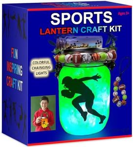 NUMI'SMILE Sports Nightlight Gifts for Boys, DIY Kids Crafts Ages 3 4 5 6 7 8-12 Years Old, Baseball, Soccer, Basketball, Football Gifts, Hockey, Tennis, Surfing Art Kit