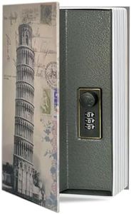 Coffre-fort à combinaison, grand, dictionnaire Luhuanx Home, boîte de verrouillage sécurisée pour bijoux en espèces, faux livre, 24,1 x 15,8 x 5,5 cm (Bisacota)