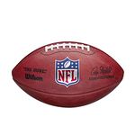 WILSON The Duke Official NFL Game Football - New 2020 Version, Brown