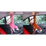 HYLYING 2Pcs Creative Monkey Tissue Box, Car Tissue Holder Cartoon PP Cotton Monkey Tissue Box Case Holder for Car Home Bathroom Kitchen Office