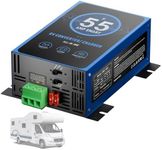 VUFUMSY RV Power Converter 55Amp, RV Converter 120V AC to 12V DC, 3 Stage Smart Battery Charging 13V to 16.5V Adjustable, Compatible with Lithium Lead Acid Battery, Easy to Install