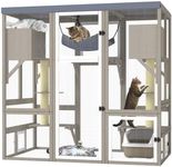 PetsCosset 61.5" L Walk-in Catio Outdoor Cat Enclosure for Multiple Cats