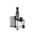 Black+Decker Blender, 1500W Immersion Mélangeur, Noir, Acier inoxydable