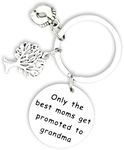 Kivosliviz Grandma to be Gifts Keychain Only The Best Moms Get Promoted to Grandma Key Chain Your Going to be a Grandma Keychain