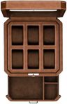 ROTHWELL 6 Slot Leather Watch Box w