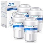 GOLDEN ICEPURE MWF Refrigerator Water Filter Replacement for GE SmartWater MWFA, GWF, GWFA, RWF0600A, FMG-1, WFC1201, GSE25GSHECSS, PC75009, 197D6321P006, Kenmore 9991, PC83879, GSL25JFTABS (4)