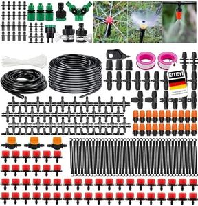 EITEYI 55m+15m Kit Tuyau Arrosage Automatique,Système D'irrigation Jardin,340Pcs Kit D'irrigation Goutte, Kit d'irrigation Goutte à Goutte Système D'irrigation pour Jardin Plantes Serre Pelouse