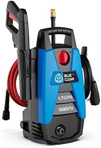 AR Blue Clean BC111HS Electric Pressure Washer-1600 PSI, 1.7 GPM, 12.5 Amps Bayonet Connect Accessories, On Board Storage, Portable Pressure Washer, High Pressure, Car washer, Siding, Driveways, Patio