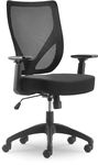 Serta Works Ergonomic Mesh Office Chair with Nylon Base, Black