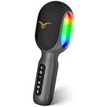 Wireless Bluetooth Karaoke Microphone, 5-in-1 Portable Handheld Mic Speaker with Dynamic RGB Lights, Mini Karaoke Machine for Car Travel Home Party, Music Recording, Duet Singing, Gift for Kids Adults