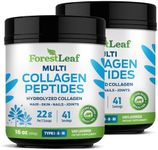 Collagen Peptides Powder Unflavored - Hydrolyzed Collagen Protein Powder Type 1, 2 & 3 - Grass Fed Keto Collagen Powder for Women & Men - Vital Hair, Skin, Nails, Joints, Recovery, 11g Per Serving