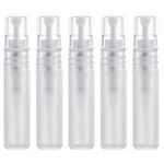 KINBOM 5pcs Perfume Atomizers Refillable, Plastic Spray Bottles for Travel Mister Empty Spritzer Bottles for Hair Face Plants (5ml)