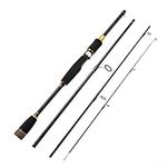 Portable Fishing Rod, Carbon Fiber Lure Fishing Rod, Baitcasting Pole, For Fishing Bass, Catfish, Horsemouth(Straight handle 2.1)