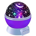 HEEL SOCIAL HOUSE Plastic Star Master Rotating 360 Degree LED Kids Toys Moon Light Projector for Kids Room Bulb (Multi Color, Pack of 1)