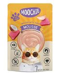 PETS EMPIRE Moochie Tasty Wet Cat Food, Mousse with Tuna, Grain Free Cats Gravy Meal, No Artificial Flavours Kitten Food, Non-Vegetarian Cat Foods Pouch for Kittens (85 g X 12 Pouches)