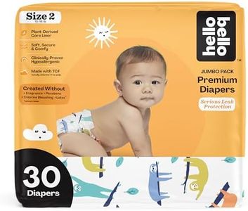 Hello Bello Premium Baby Diapers Size 2 I 30 Count of Disposable, Extra-Absorbent, Hypoallergenic Diapers with Snug and Comfort Fit I Sleepy Sloth