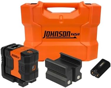 Johnson Level & Tool JDT300-GN3D Laser Level, Self-Leveling Kit 3 Dot Laser with GreenBrite® Technology, Magnetic Base, Hard-shell Carry Case, Floor Mount