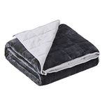 Satwip Weighted Blanket 20lbs Queen Size Fuzzy Warm Flannel Throw Blanket with Soft Breathable Sanded, 60 x 80 inches, Grey