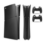 PEYANZ ＰS5 Slim Console Cover, ABS Shell, Replacement Faceplate, Anti-Scratch Dustproof (Digital Edition, Black)