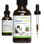 Pet Wellbeing Respir-Gold for Dogs - Vet-Formulated - Supports Easy Breathing, Normal Airways, Respiratory Health - Natural Herbal Supplement 2 oz (59 ml)