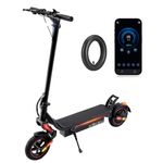 W8 Electric Scooter, 45KM Range 9.3" Off-Road Tires Electric Scooter for Adults with Turn Signal,54.6V 14Ah Battery,500W Motor,3 Brake System,4 Speed Modes Fast E Scooter