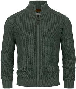 Indicode Uomini INLayton Cardigan | Cardigan con Collo Alto Army L